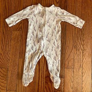 Organic cotton coverall with zipper front 3-6 months Rabbit+Bear.